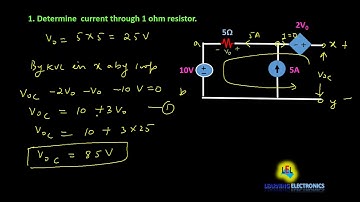Norton Theorem for Dependent sources(DC circuits) : Solved examples(English)