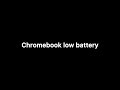 Chromebook dying sound effect (low battery) PRANK YOUR FRIENDS