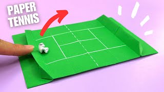 Origami Tennisspel Papieren Speelgoed, Hoe Je Papieren Speelgoed Maakt