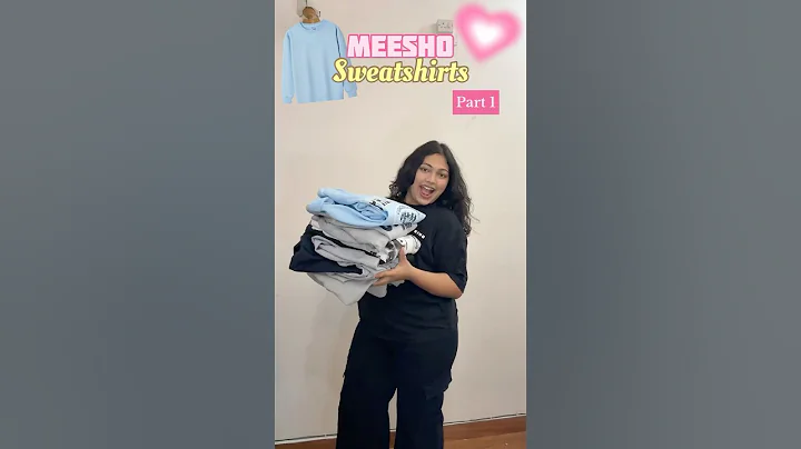 Meesho Sweatshirt Haul🤎 #shortsfeed #meeshofinds