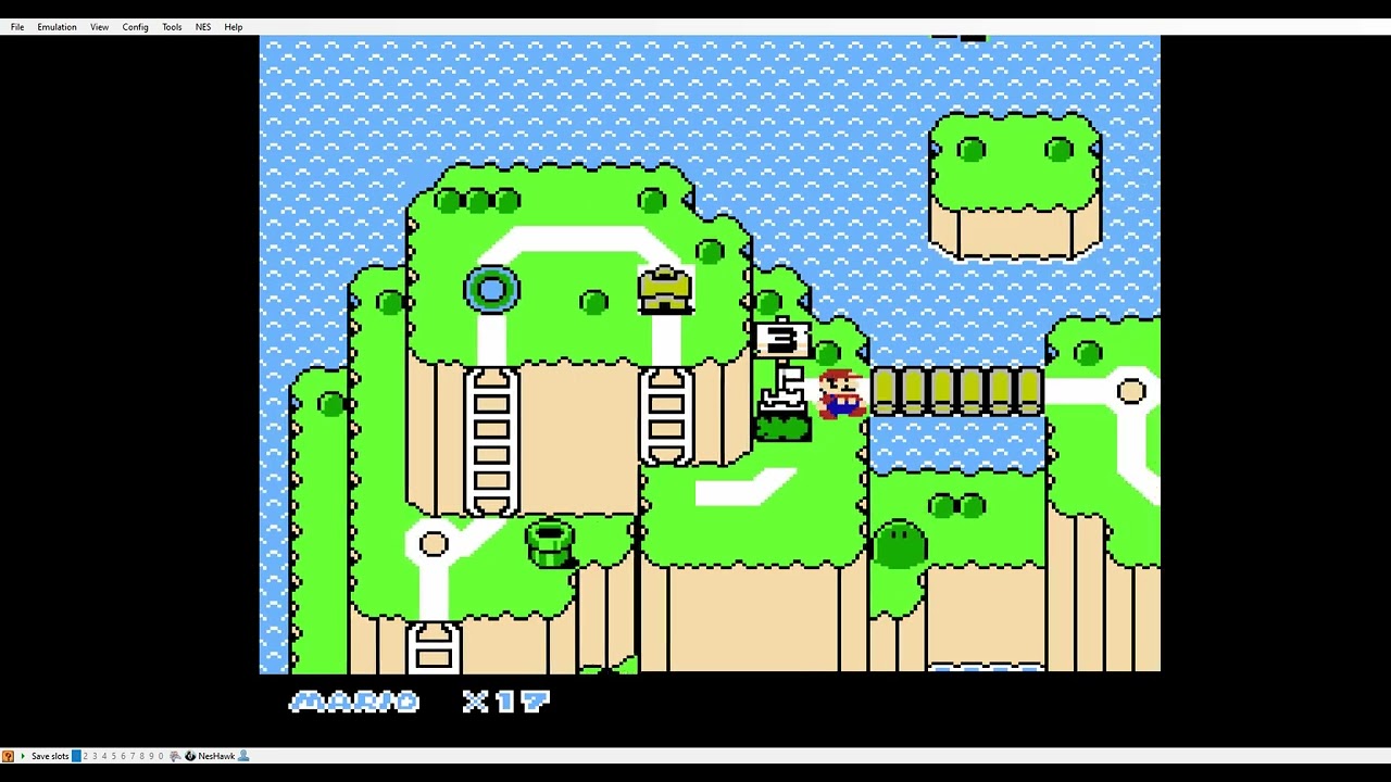 TAS Test Run (manual input) - NES Super Mario World (Hummer Team)