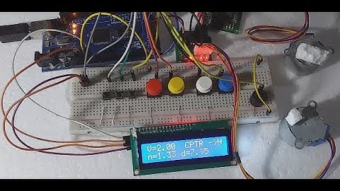 Arduino : moteur pas a pas /écran LCD/ bouton poussoir