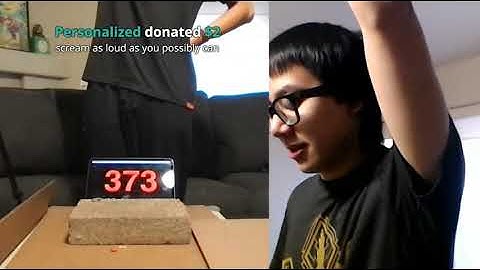 Plainrock124 screaming at the top of his lungs