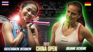 Ratchanok Intanon(THA) vs Juliane Schenk(GER) Badminton Match Highlight | Revisit China Open 2012