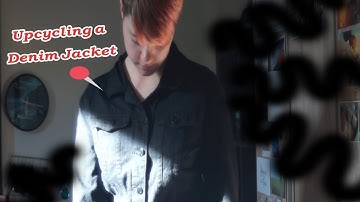 Upcycling a Black Denim Jacket