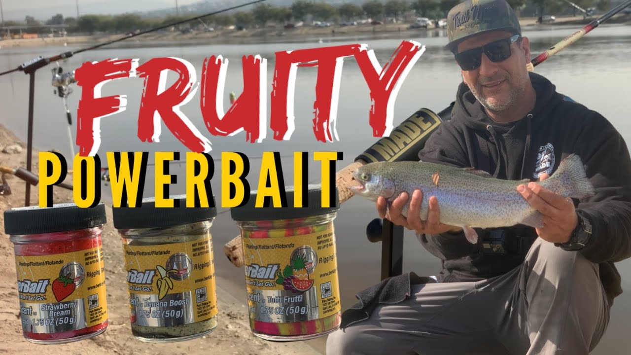 Catch Trout on Fruit Flavored Powerbait - CUSTOM ROD HOLDERS! 