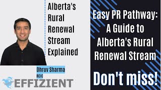 Easy PR Pathway: A Guide to Alberta's Rural Renewal Stream