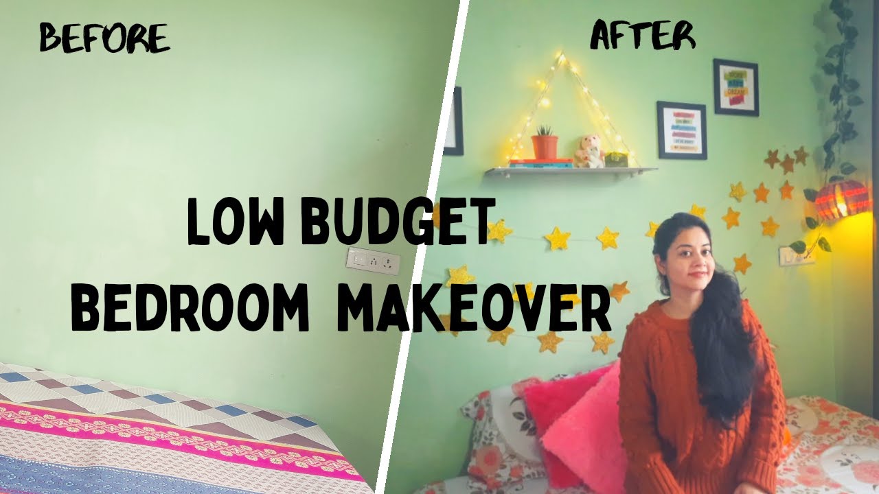 Low Budget Bedroom Makeover I Bedroom decorating ideas | Small bedroom