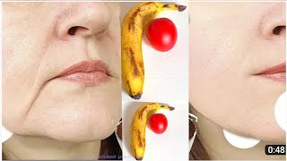 Use banana make face look younger naturally in 3 days, 60 year old looks 20 years younger naturally