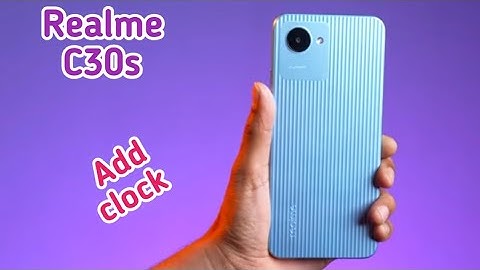 Realme C30S,Time,Date,Weather,Widget,Home Screen,Time Not Showing,How