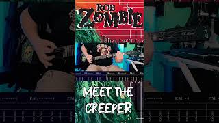 Rob Zombie - Meet The Creeper from Hellbilly Deluxe Album 1998  #guitarcover #guitartabs #shorts