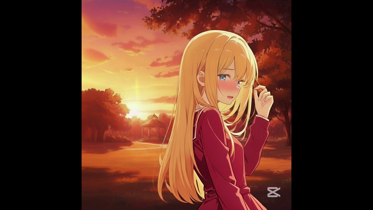 夕日染めるキス