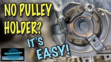 How to torque crank pulley without special holder tool on Equinox & many other vehicles