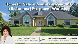 🏡 Mountain View MO Home for Sale | 3 Bed, 2 Bath with Fireplace, Workshop 🏡 Mountain View MO Home for Sale | 3 Bed, 2 Bath with Fireplace, Workshop