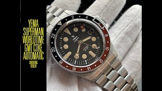 Yema Superman GMT Worldtime Coke Automatic YGMT21B41-CMS Watch | Unboxing e  Review do relógio - YouTube