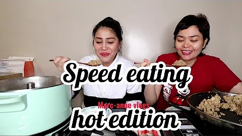 SPEED EATING CHALLENGE WITH @Naomi Pea!! | Marc-an...