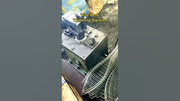 Wire Mesh Trimming Machine, A little machine goes a long way! #wiremesh #wiretrimming #trimming