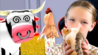 Can Madison Escape the Butcher Shop?!?! (Scary Obby)