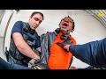 Bully Terrorizes Young Female Cop, Until Her Backup Arrives