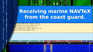 Ham Radio  Decoding marine NAVTeX transmissions.