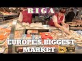 RIGA CENTRAL MARKET FULL GUIDE - EUROPE&#39;S BIGGEST MARKET - 4K - 2023