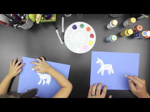 Comment faire pour Finger Paint Une licorne