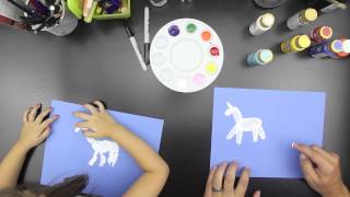 How To Finger Paint A Unicorn