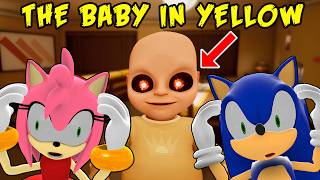 Amy & Sonic play The Baby in Yellow!😬 screenshot 5