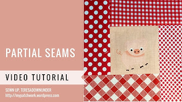 Partial seams video tutorial - Mysteries Down Under quilt - video tutorial