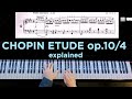 Masterclass on Piano Playing Efficiency: Chopin Etude op.10/4