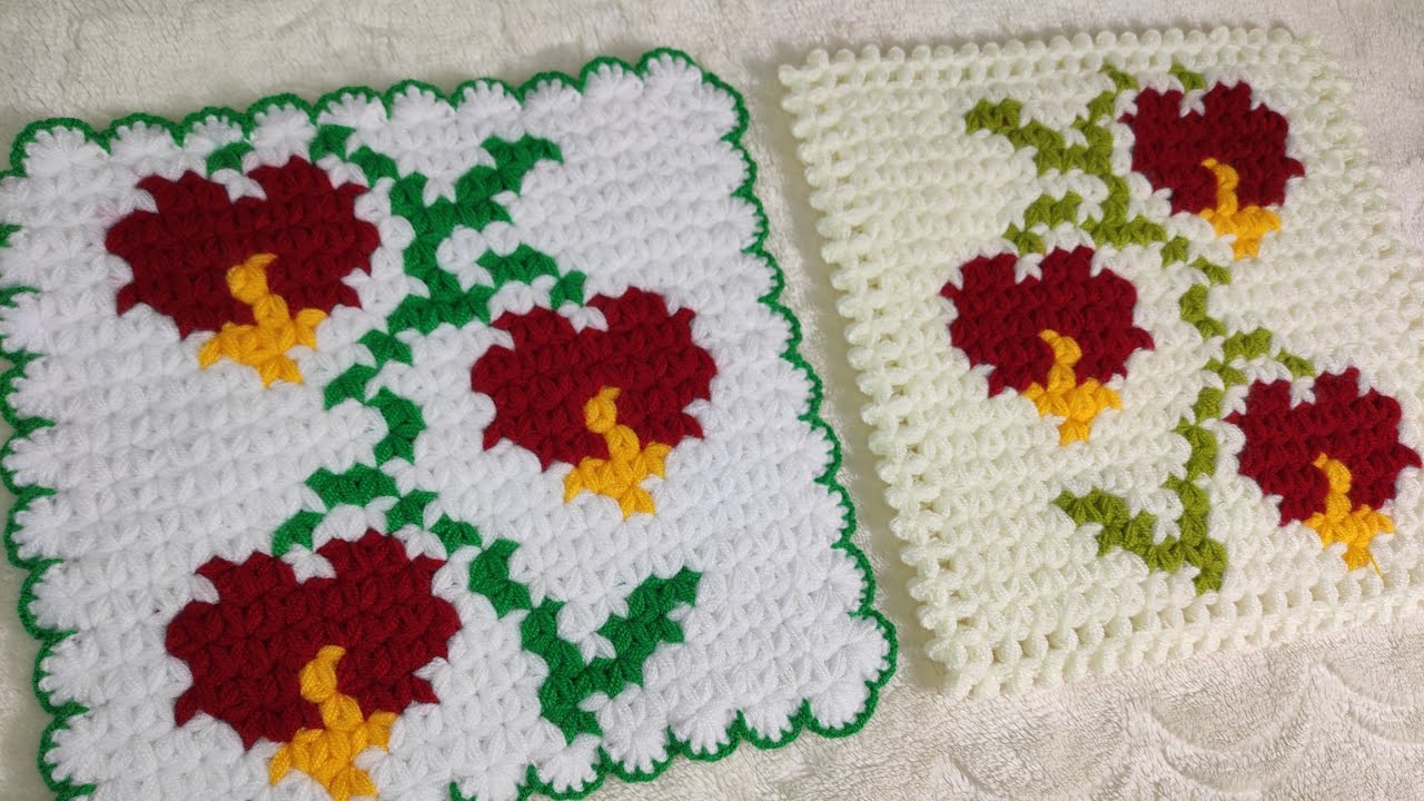 2024 🥀 ÇOK GÜZEL ÇİÇEK DESENLİ KARE LİF MODELİ ADIM ADIM YAPILIŞI