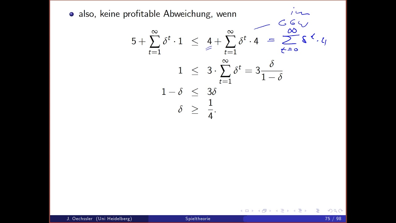 Spieltheorie 6a Folk Theorem