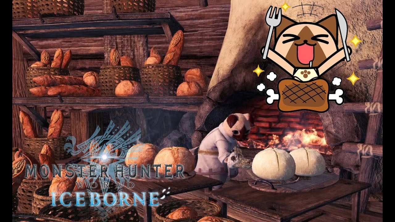 [MHW]:Monster Hunter World Iceborne | Canteen Cinematic | Felyne Chef ...