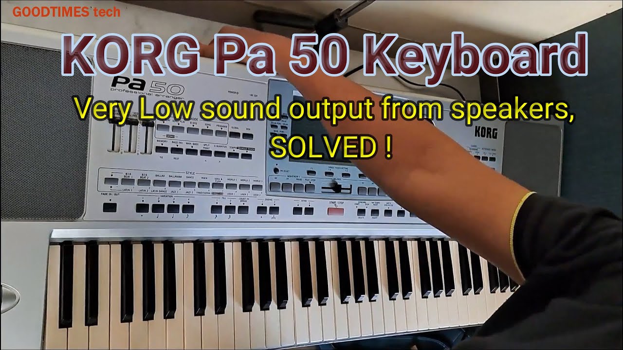 KORG Pa50 professional arranger keyboard | very low sound from