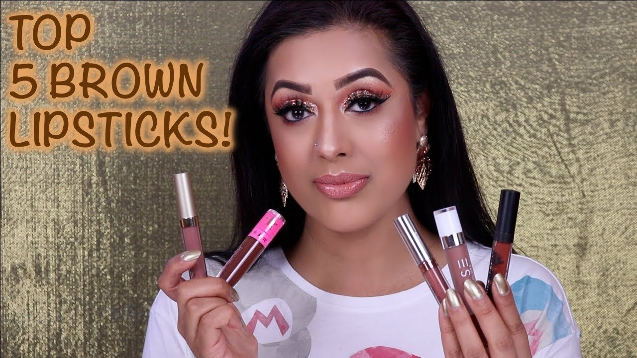 My Top 5 Brown Lipsticks for Brown Skin YouTube