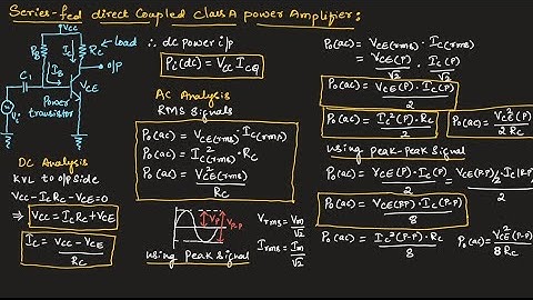 AEC#32 series fed Class A power amplifier || ECAcademy