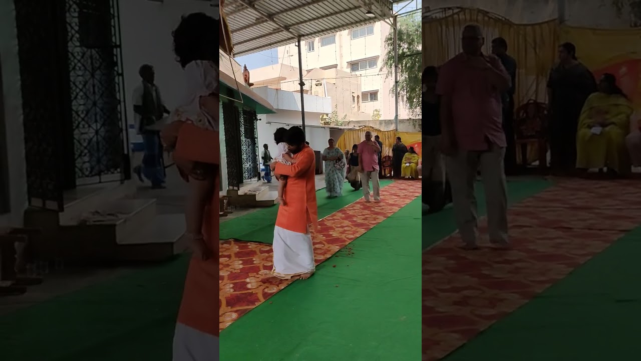 Pallakiseva of Sadguru Thyagaraja in the temple by devotees 