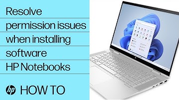 How to resolve permission issues when installing software in Windows 11 | HP Notebooks | HP Support