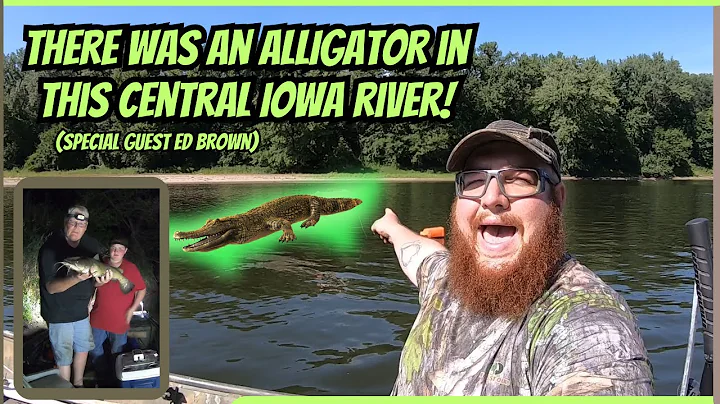 There was an ALLIGATOR in this central Iowa river! (Catfishing with special guest Ed Brown)