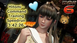 Dead or Alive 6 - Hitomi Command Training Speedrun 3m 42s (World's first!) - HBD! 🐻🎉