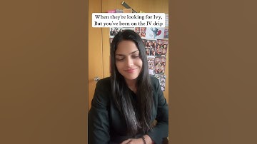 They want Ivy League education, but you’re on the verge of getting on the IV drip #charuunfiltered