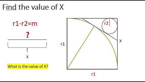Fina the line segment of X | Tangent line to circle | Interesting Geometry questions.