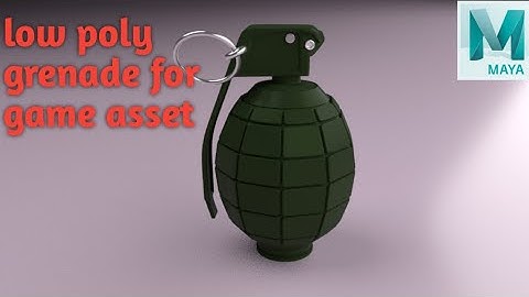 Modeling a 3D Low poly grenade for game asset