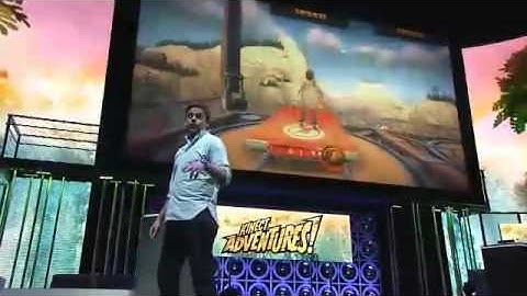 E3 2010: Kinect Adventures Kart Racing Gameplay Demo