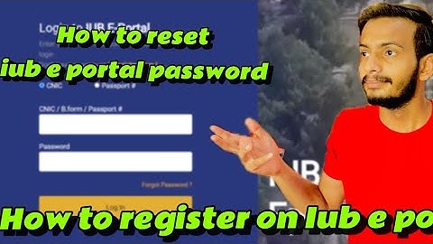 How to reset Iub-e-portal password | How to Register on Iub-e-portal | Abeet bhai