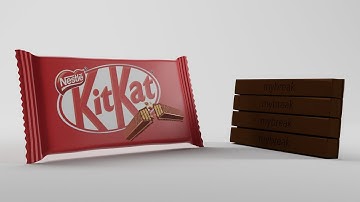 Creating a Realistic KitKat Packet in Cinema 4D S24 (Corona Render)