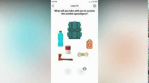 Easy Game - Zombie apocalypse - Level 10 solution