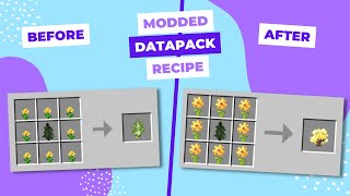 How to make a Modded Minecraft Datapack Recipe