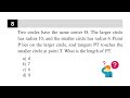 Two Concentric Circles and a Tangent | SAT Geometry
