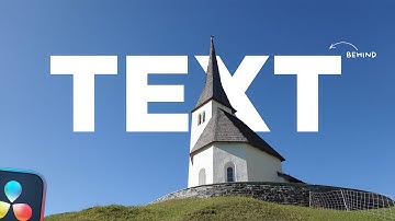 Add Text Behind an object in Davinci Resolve | Free | Full Tutorial |